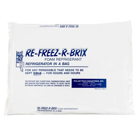 Bsc Preferred 11 1/4 x 9 1/4 x 1'' Re-Freez-R-Brix Cold Bricks, 12PK BUY00026663